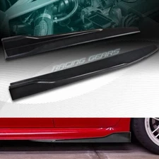 2PC UNIVERSAL CARBON LOOK SIDE SKIRT ROCKER SPLITTERS WINGLET DIFFUSER 31" X 4"