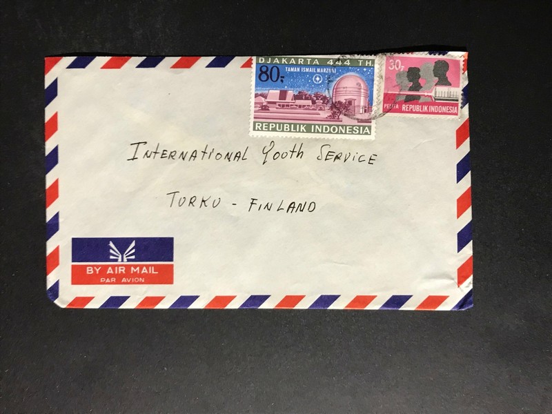 Indonesia #780//B242 Cover to Finland 1970-1999 Cover #912