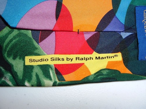 Cirque Du Soleil Satimbanco Studio Silks Tie by Ralph Marlin 70" x 4" - Picture 6 of 6