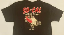 So-Cal Speed Shop Roadster (1013) T-SHIRT 100% Black Cotton MOPAR CHEV FORD NHRA