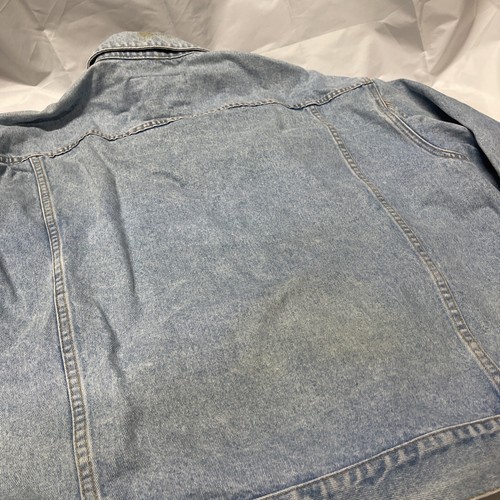 Men's 90s Vintage STRUCTURE Denim Jean Jacket Coat Size XL Punk - Picture 14 of 14