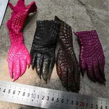 2PCS Real Alligator Crocodile Skin Paw Leather Hide Pelt DIY Craft Accessories