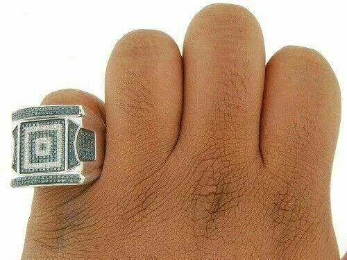 Anillo de compromiso simulado multi redondo piedra blanca y verde plata argentino 935 Foto 4 de 4