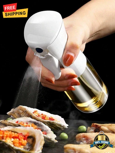 300ml White Oil Sprayer for Cooking, BBQ, Frying, Baking, Kitchen & Camping