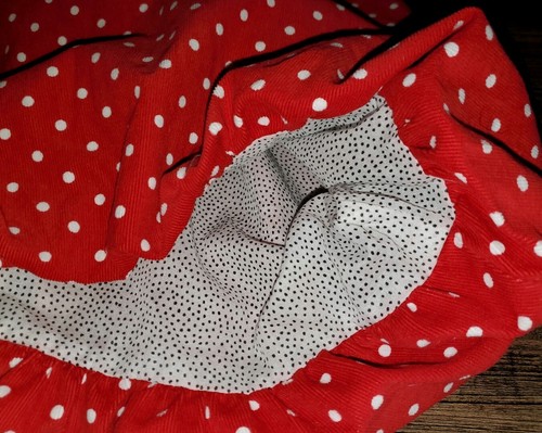boy+girl Los Angeles Red White Polka Dot Corduroy Bubble Dress Size 6 NWT *W24 - Picture 4 of 6