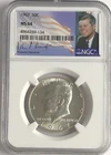 1967 NGC MS64 Silver Kennedy Half Dollar JFK Coin Signature 50c Business Strike