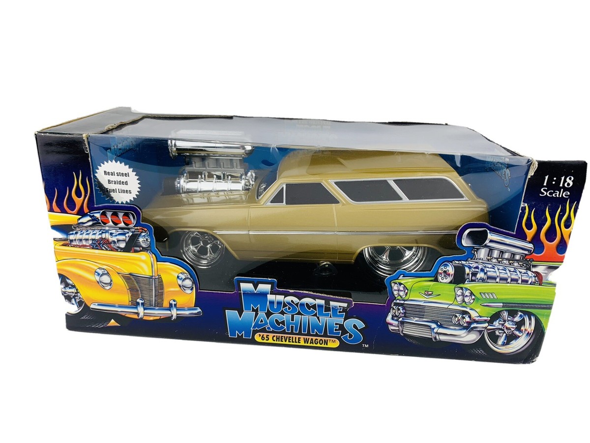 3台セットMUSCLE MACHINES 65CHEVELLE WAGON Muscle Machines