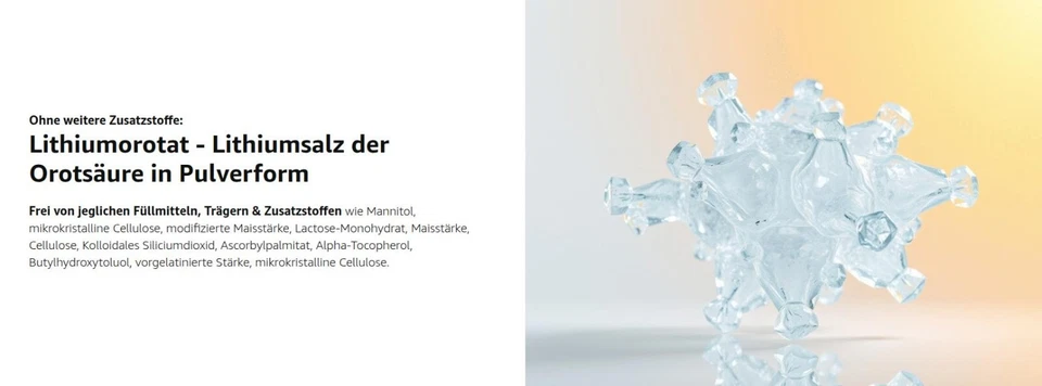 Lithium Orotat Pulver 100 g-Lithiumorotat Monohydrat hochrein 99% für Laborzweck - Bild 4 von 4