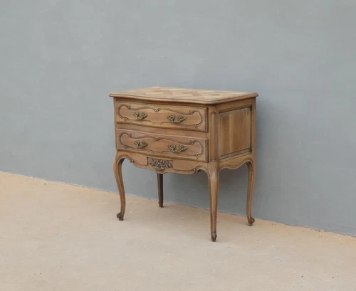 Comò cassettone due cassetti st.provenzale in noce, '900 - L 80 cm!