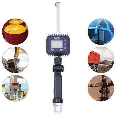 Digital Air Operated Oil Transfer Pump Oil Meter Gun Control Valve W/ Handle NEW