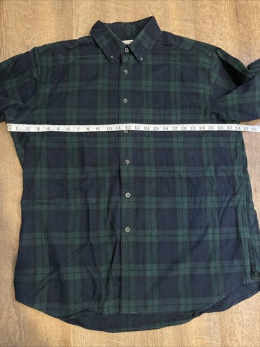 Vintage LL Bean Mens Scotch Plaid Flannel Shirt Traditional Fit 228061 Large Y2K - Picture 4 of 6