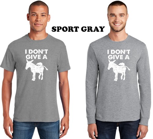 Funny Adult Humor I Don't Give A Rats Ass Word Play Rat With Donkey Mens T Shirt - Picture 6 of 8