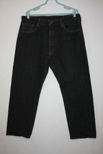 Vtg 80s 90s LEVI'S 501 Button Fly Jeans 40x32 Meas 36X29 Dark Wash Blank Tab