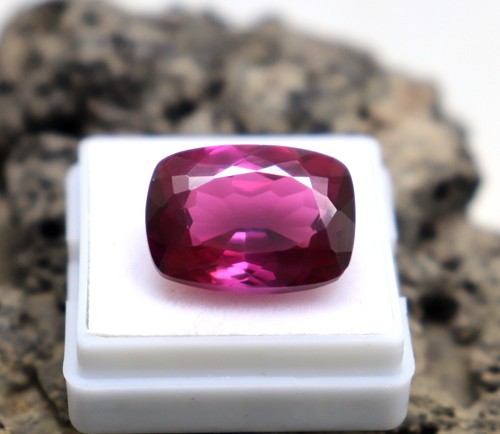 Colgante Anillo Painita Natural Suelto Corte Cojín 19ct Certificado Color Vino Painita - Imagen 4 de 9