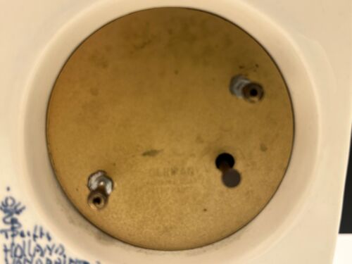 Blue Delft Schoonhoven Holland Clock German Mercedes Quartz Clock/Movements! - Picture 14 of 18