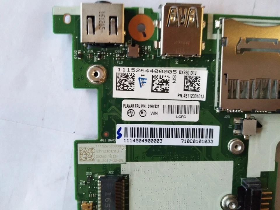 01HY521 For Lenovo ThinkPad X270 NM-B061 I5-6300U 2.4Ghz motherboard - Image 2 of 3