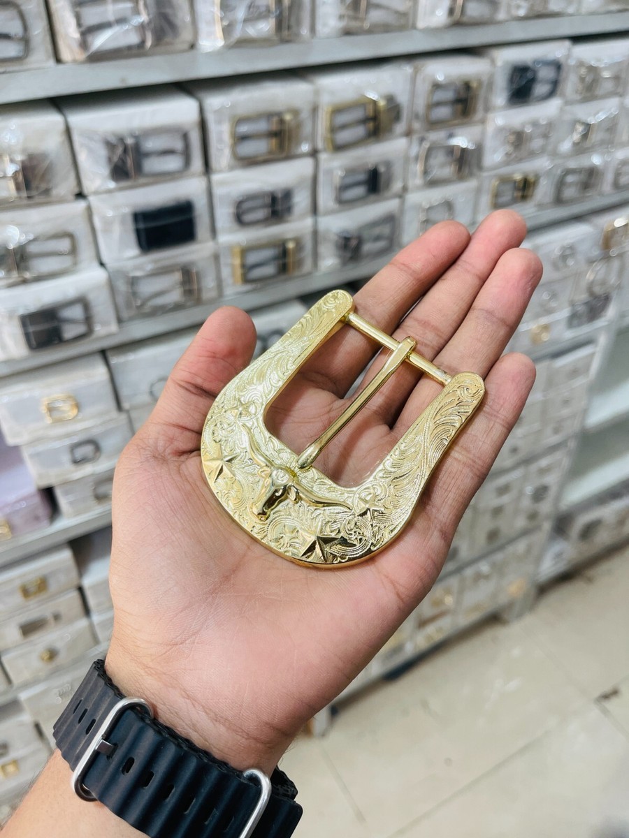 Western Golden buckle Cowboy Cowgirl Unisex Vintage Buckle