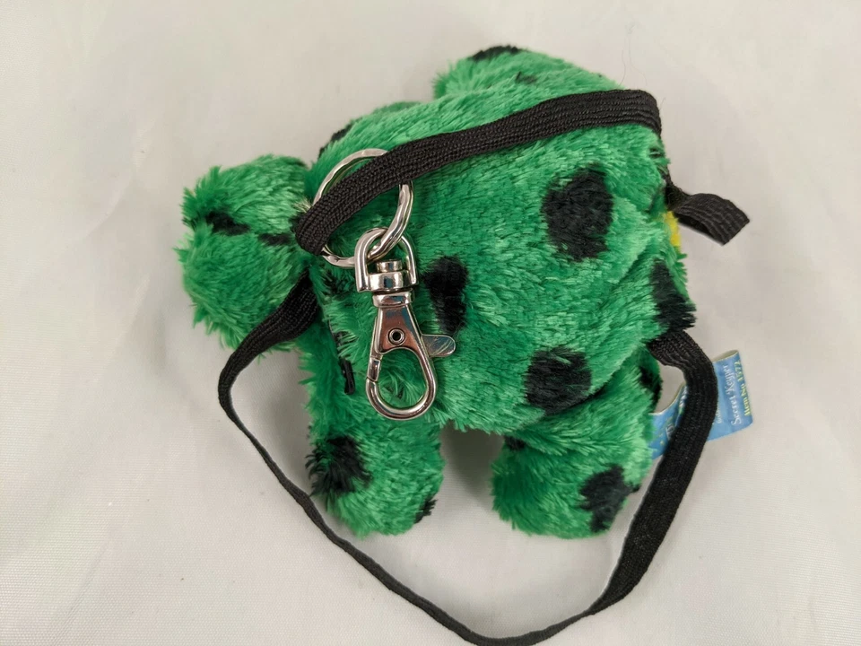 First Main Green Turtle Secret Keeper Plush 4.5 Inch 1572 Zipper Stuffed Animal - Image 3 of 4