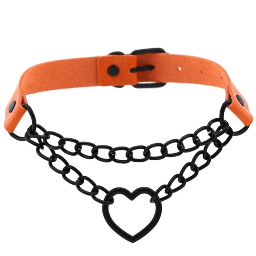 Neu Gothic PU Hip Hop Halsband Cosplay Zubehör Spleißen Kette Halsband Halskette - Bild 8 von 37