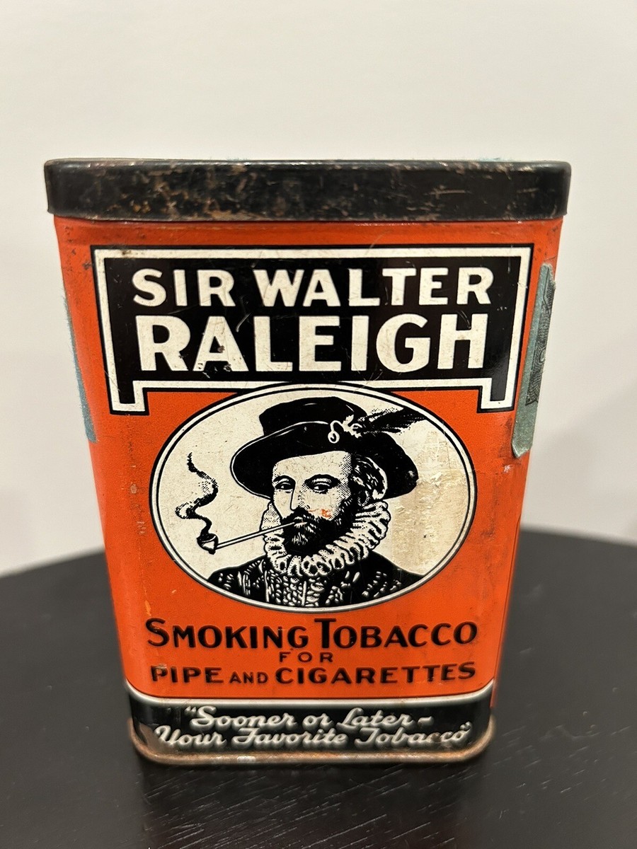 ヴィンテージ Walter Raleigh Tobacco Advertising Sign　看板 インテリア アメリカン雑貨 Hake's - 