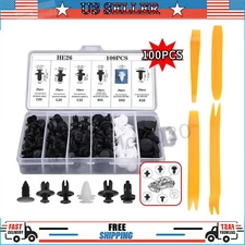 100 for GM 1595864, 1605396 Clips Fender Line Bumper Push Pin Retainer Fastener
