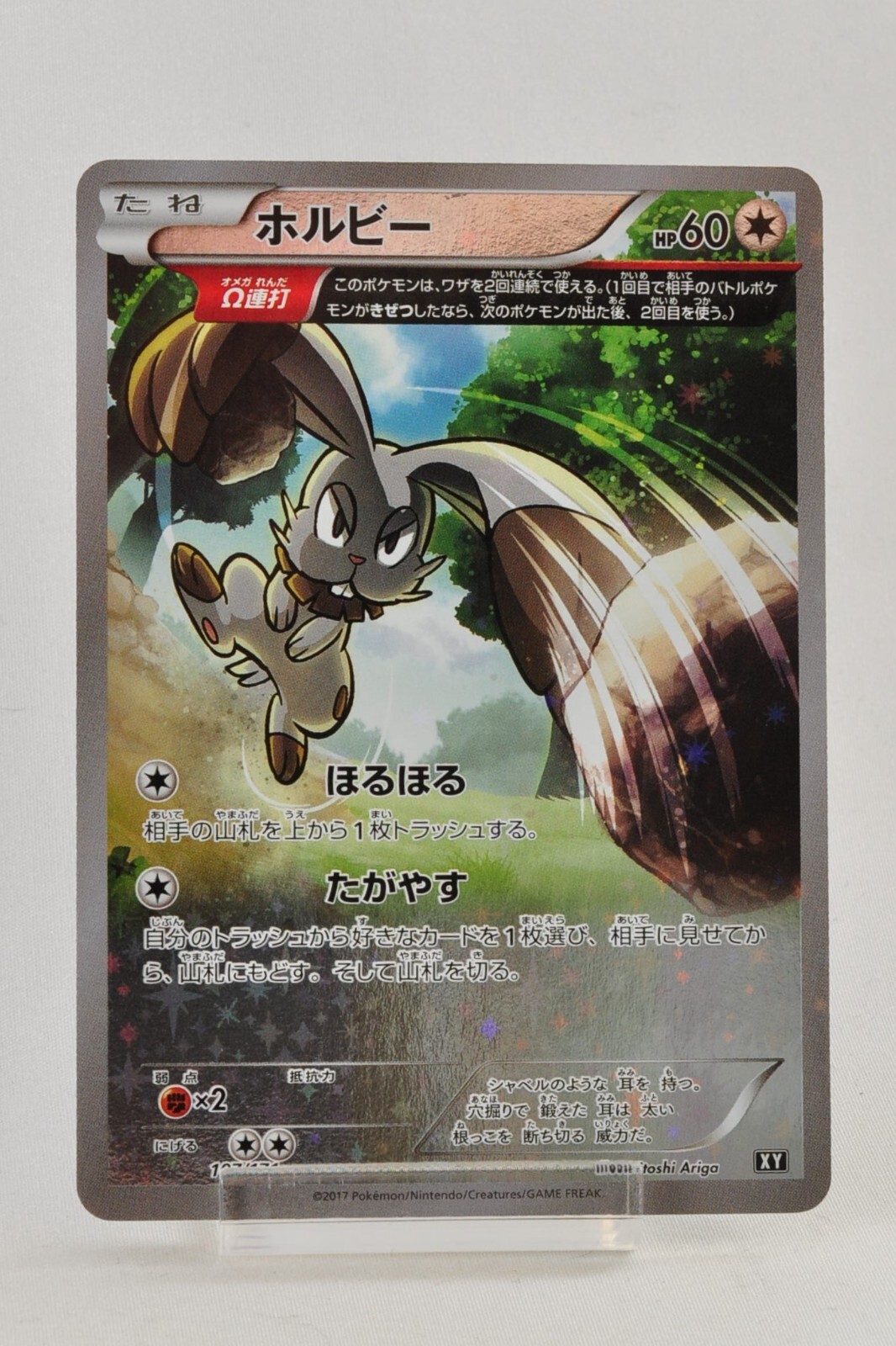 Pokemon card Bunnelby 107/171 Holo The Best of XY 2017 Japanese Lightly Played