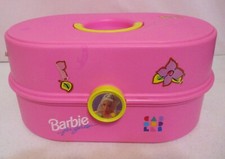 Barbie For Girls-Makeup-Carrying Case-6"Tall -12"Long-Vintage-As Shown