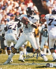 Warren Moon Signed Minnesota Vikings 8x10 Photograph BECKETT  COA  BL 20573