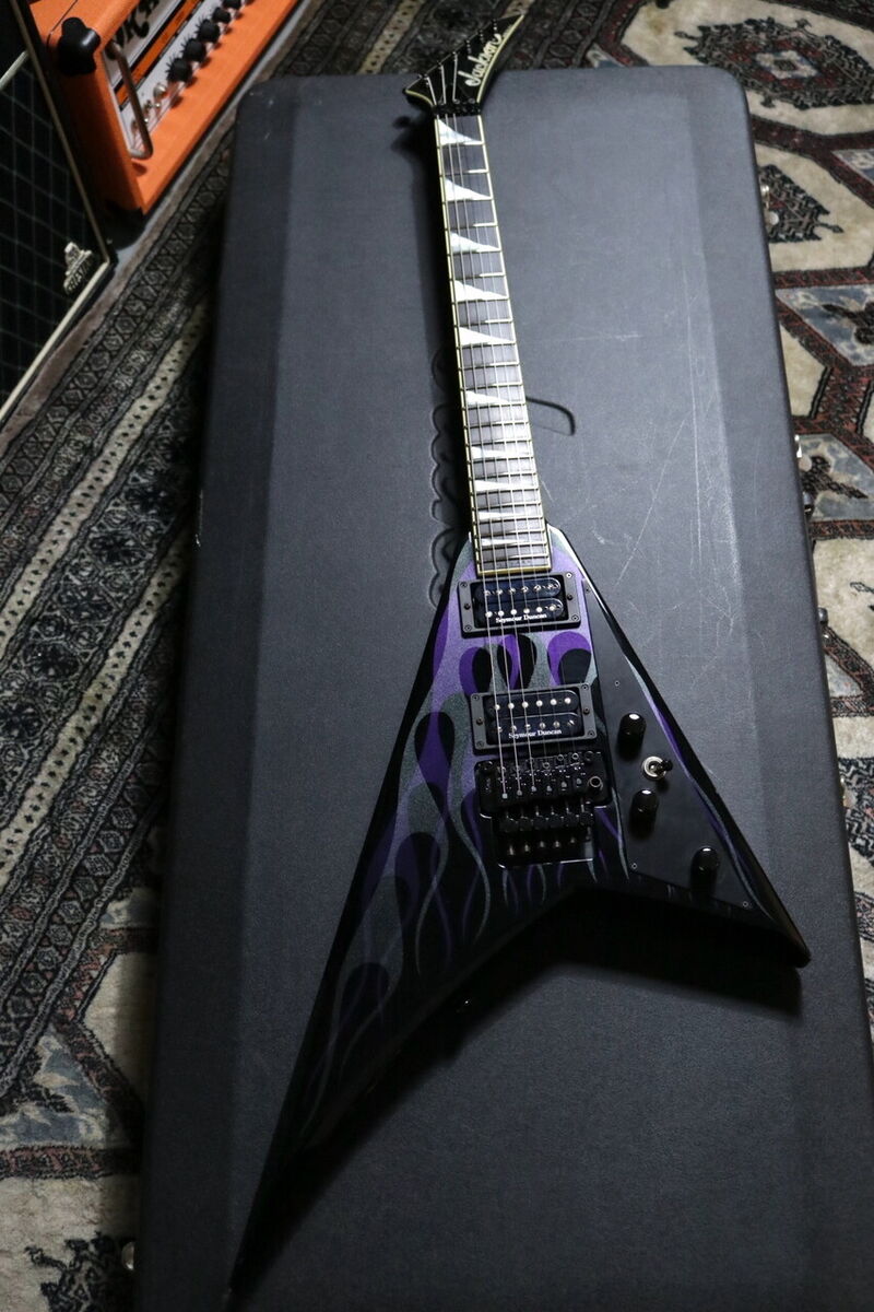 Jackson USA Select RR1 Randy Rhoads Black Ghost Flames 2006 Jackson USA Select RR1 Randy Rhoads Black Ghost Flames 2006