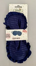 NWT The Vintage Cosmetic Company Navy Blue Satin Beauty Sleep Mask OS
