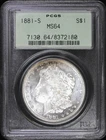 1881-S $1 Morgan Silver Dollar PCGS MS 64 | OGH Uncirculated UNC BU