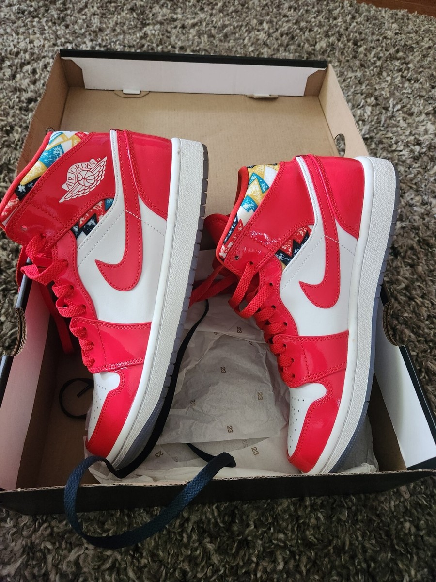 Air JORDAN I MID SE CHILE RED/WHITE/POLLEN 194501095181|