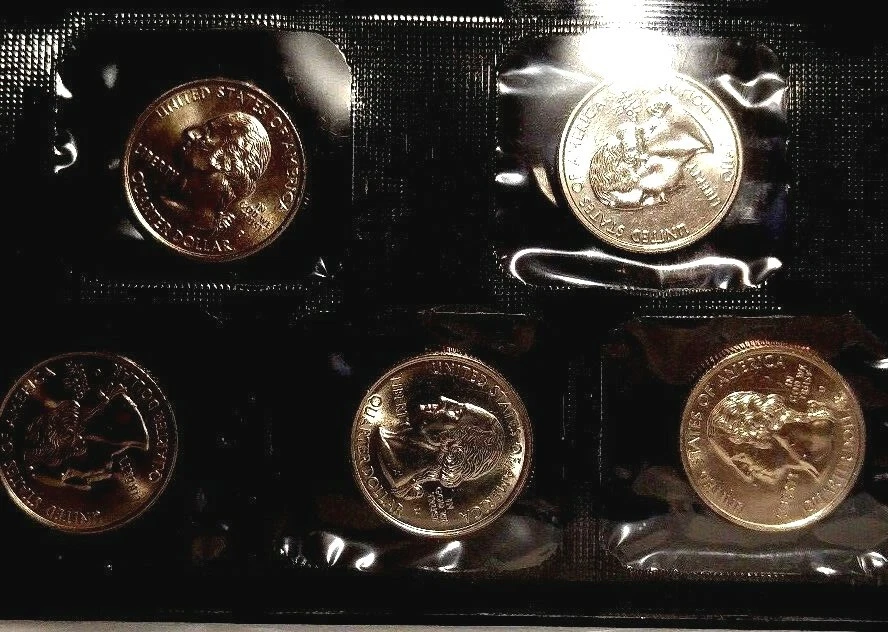 2001 D State Quarter Cello US Mint Set 5 BU CN-Clad Coins (I choose) - Image 2 of 2