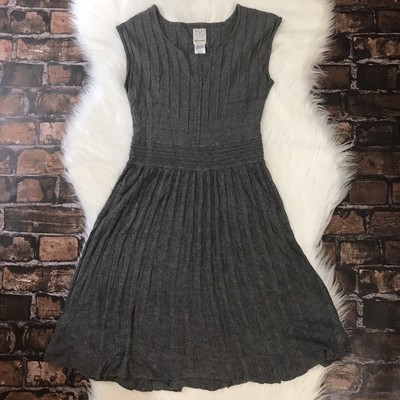 girls gray sweater dress