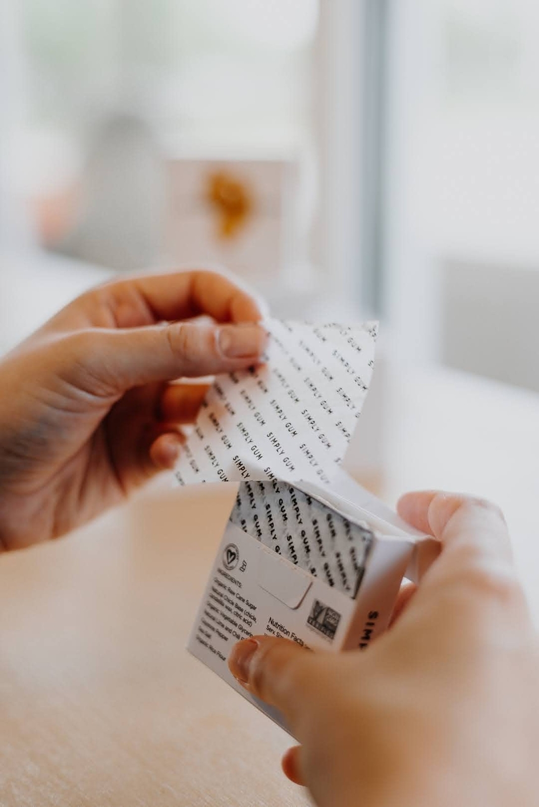 Simply Gum Natural Chewing Gum Boost with Lemongrass and Turmeric