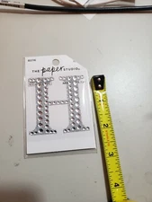 The Paper STUDIO LETTER H ADHESIVE GEMS 1PC ST1
