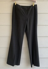 Classiques Entier Women Gray Trouser Pants Sz 6 Tapered Leg Mid Rise Wool Blend