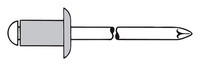 Gesipa Blindnieten Aluminium Standard Flachrundkopf 5 X 25 Mm - 250 StüCk