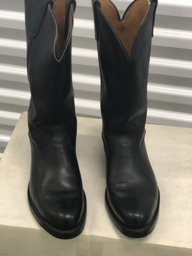 Santa Fe Boot Co. Cuero negro con suela sintética Botas De Trabajo Talla  10.5D | eBay