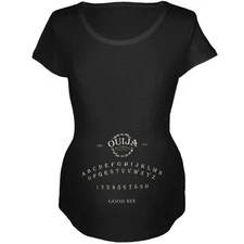 Halloween Ouija Board Costume Black Maternity Soft T-Shirt
