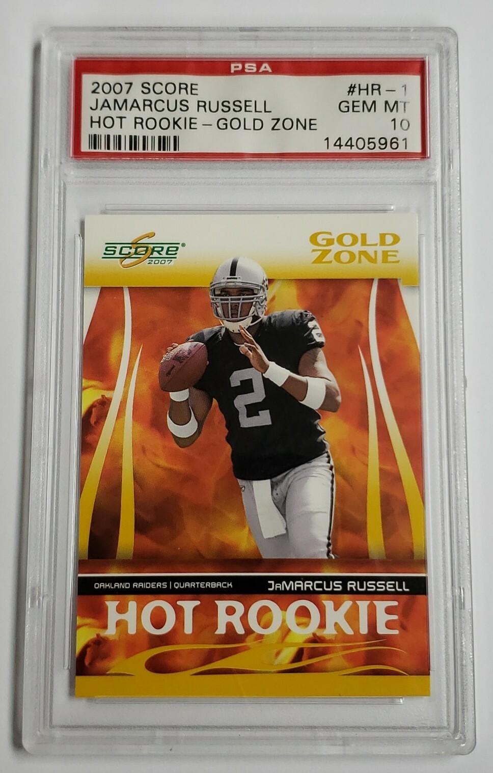 JaMarcus Russell Score Hot Rookie #HR1 Gold Zone