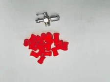 NEW Leur Lock with Stop Cock + Set of 5 Washers Nipples