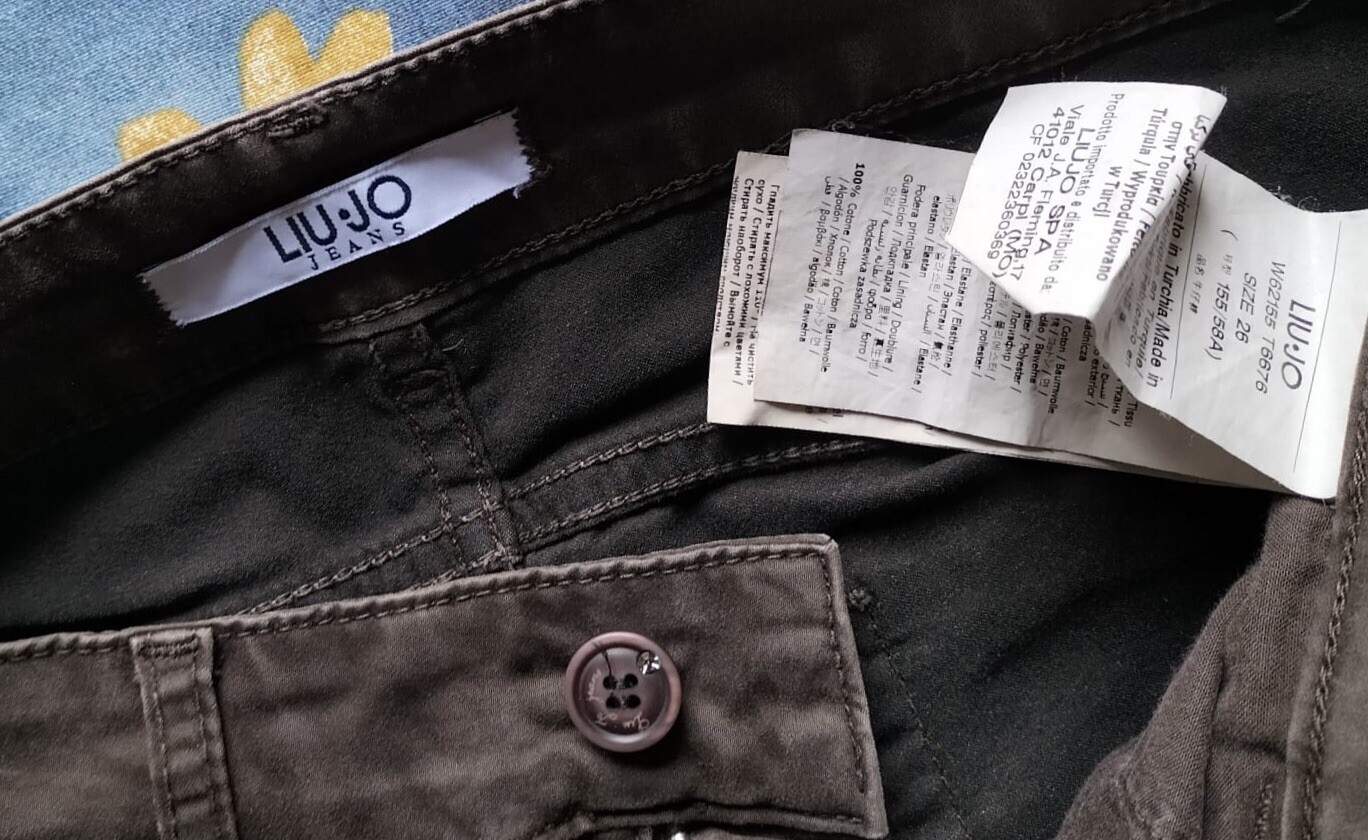 liu jo women's brown pants W26 size 40 skinny image 5