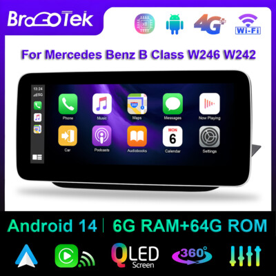 Carplay Android 14 BT Autoradio GPS Navi DAB DSP For Mercedes Benz B Class W246