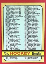 1972 Topps Hockey card singles pick what you need