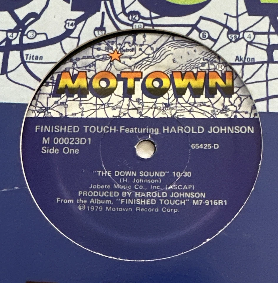 Finished Touch  The Down Sound 1979 Motown 12” Vinyl Record Soul Disco Vg+ / Vg+ - Image 3 of 4