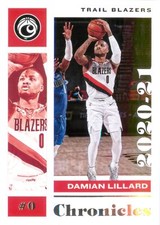 Damian Lillard 2020-21 Panini Chronicles Basketball Chronicles Base Card #3 POR