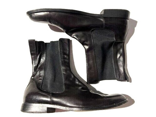 MARC JACOBS COLLECTION Mens Black Leather Chelsea Ankle  display picture 2