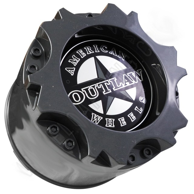American Outlaw custom wheel black center cap BC787S eBay