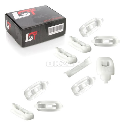 Lot De 10 Attaches Câble Auto - Clips De Fixation Pour Faisceau électrique, Noir, Neuves